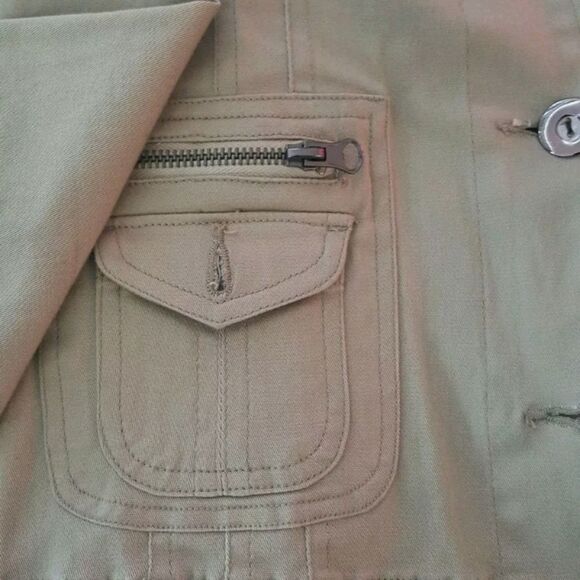 KHAKI Womens Fashion Jacket Size Small - Picture 6 of 7